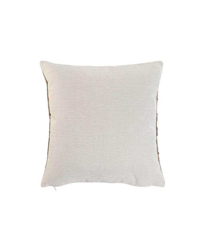 Cuscino Home ESPRIT Nero Naturale 42 x 15 x 42 cm Cuscino Home ESPRIT Nero Naturale 42 x 15 x 42 cm