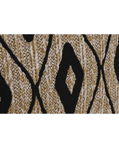 Cuscino Home ESPRIT Nero Naturale 42 x 15 x 42 cm