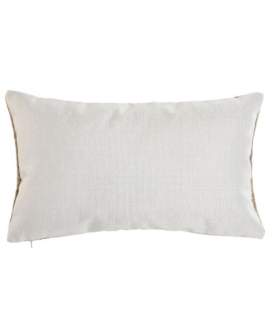 Cuscino Home ESPRIT Bianco Naturale 50 x 15 x 30 cm