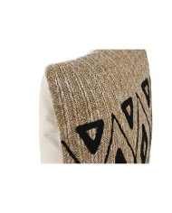 Cuscino Home ESPRIT Nero Naturale 42 x 15 x 42 cm Cuscino Home ESPRIT Nero Naturale 42 x 15 x 42 cm