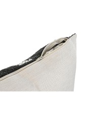 Cuscino Home ESPRIT Bianco Nero Palma 42 x 15 x 42 cm