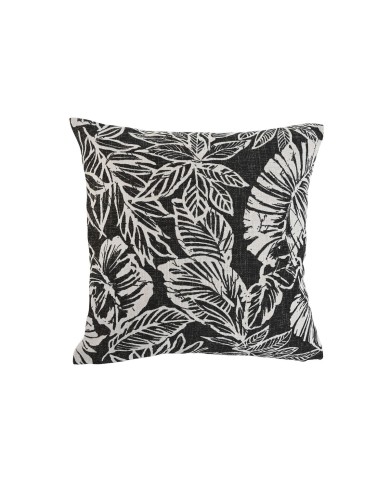Cuscino Home ESPRIT Bianco Nero Stampato 45 x 15 x 45 cm