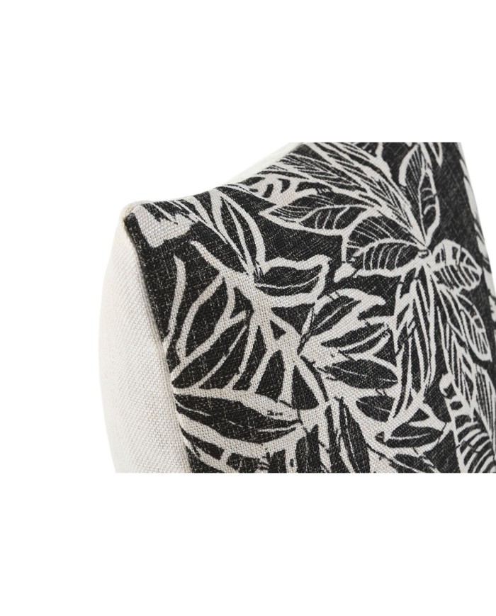Cuscino Home ESPRIT Bianco Nero Stampato 45 x 15 x 45 cm Cuscino Home ESPRIT Bianco Nero Stampato 45 x 15 x 45 cm