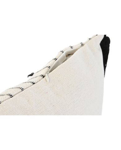Cuscino Home ESPRIT Bianco Nero Rombos 50 x 15 x 30 cm
