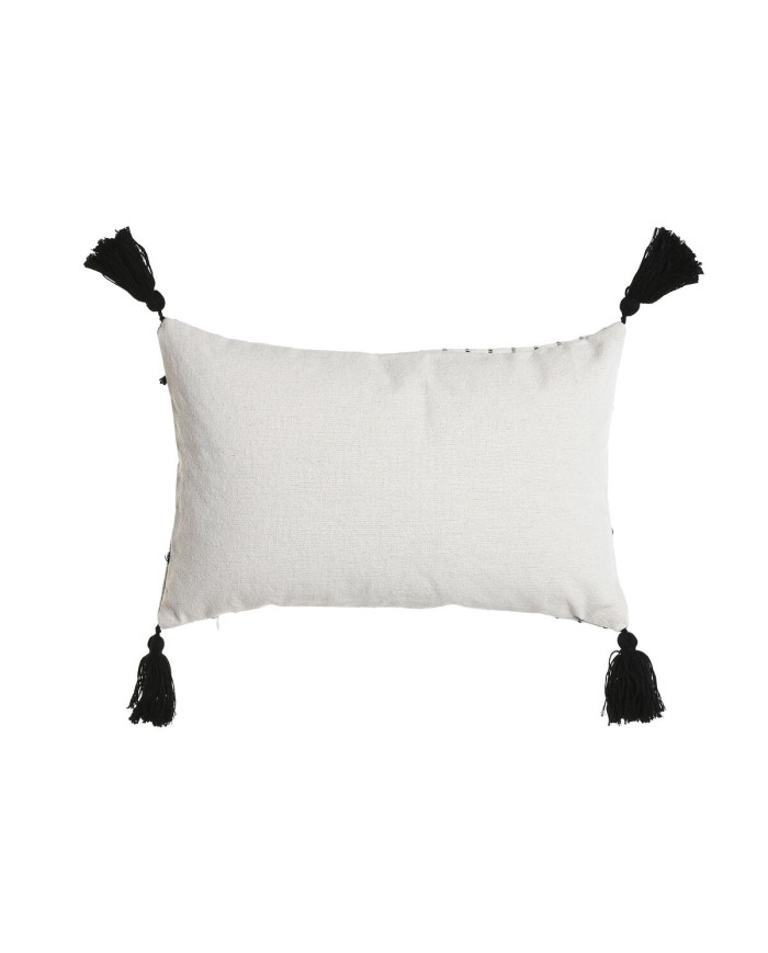 Cuscino Home ESPRIT Bianco Nero Rombos 50 x 15 x 30 cm