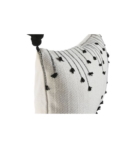 Cuscino Home ESPRIT Bianco Nero Rombos 50 x 15 x 30 cm