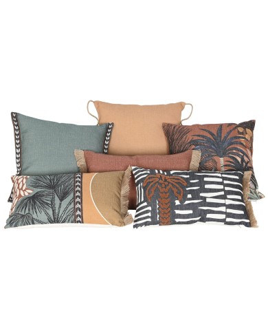 Cuscino Home ESPRIT Tropicale Palma 50 x 15 x 30 cm