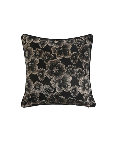 Cuscino Home ESPRIT Nero Dorato 45 x 15 x 45 cm Cuscino Home ESPRIT Nero Dorato 45 x 15 x 45 cm