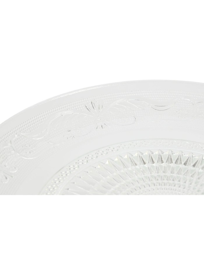 Piatto da pranzo Home ESPRIT Trasparente Cristallo 29 x 29 x 9,2 cm