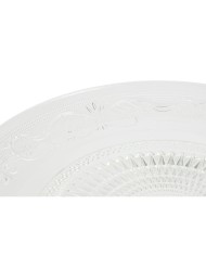 Piatto da pranzo Home ESPRIT Trasparente Cristallo 29 x 29 x 9,2 cm