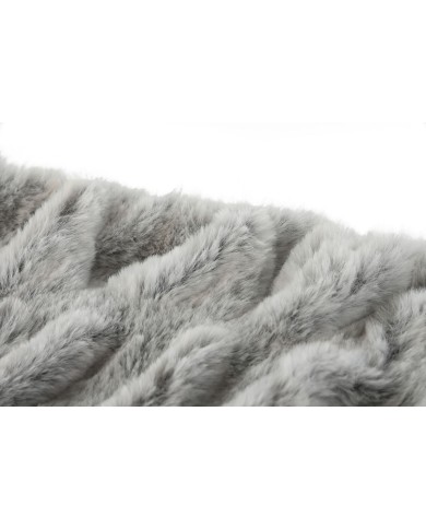 Coperta Home ESPRIT Grigio 130 x 170 x 2 cm Coperta Home ESPRIT Grigio 130 x 170 x 2 cm