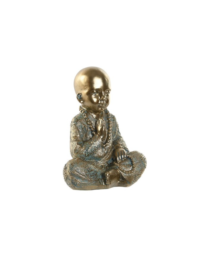 Statua Decorativa Home ESPRIT Dorato Frate Orientale 17 x 13,6 x 21,8 cm Statua Decorativa Home ESPRIT Dorato Frate Orientale 17 x 13,6 x 21,8 cm