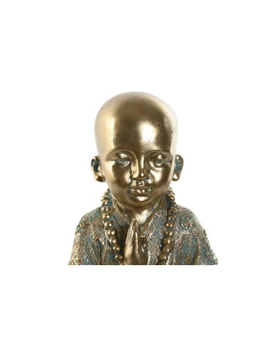 Statua Decorativa Home ESPRIT Dorato Frate Orientale 17 x 13,6 x 21,8 cm Statua Decorativa Home ESPRIT Dorato Frate Orientale 17 x 13,6 x 21,8 cm