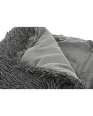 Coperta Home ESPRIT Grigio 130 x 170 cm Coperta Home ESPRIT Grigio 130 x 170 cm