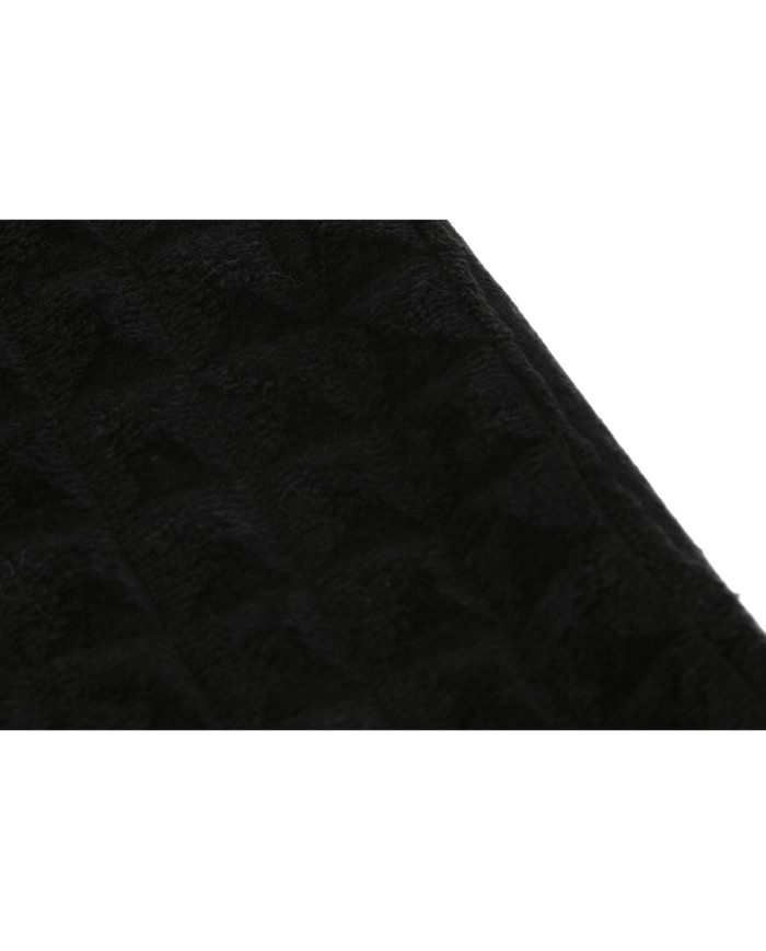 Coperta Home ESPRIT Nero 130 x 170 cm Coperta Home ESPRIT Nero 130 x 170 cm