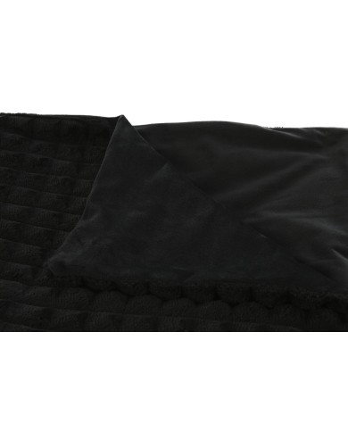 Coperta Home ESPRIT Nero 130 x 170 cm Coperta Home ESPRIT Nero 130 x 170 cm