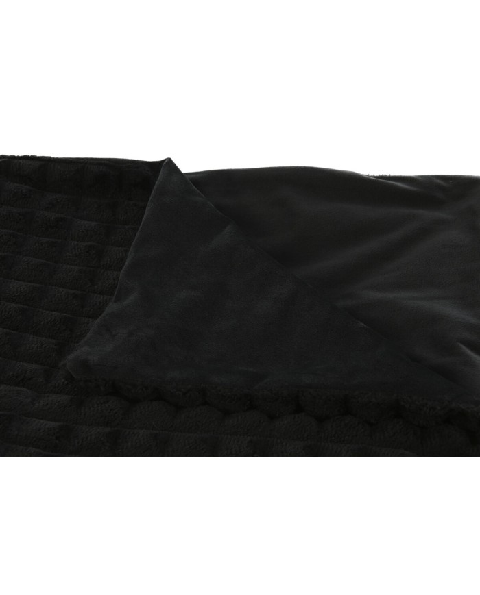 Coperta Home ESPRIT Nero 130 x 170 cm Coperta Home ESPRIT Nero 130 x 170 cm