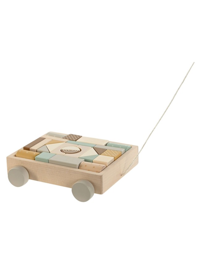 Gioco di Legno Home ESPRIT Giallo Marrone Naturale Menta