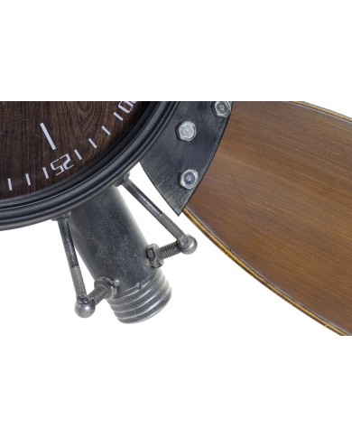 Orologio da Parete Home ESPRIT Marrone Nero Metallo Legno MDF Vintage 121 x 7 x 106 cm