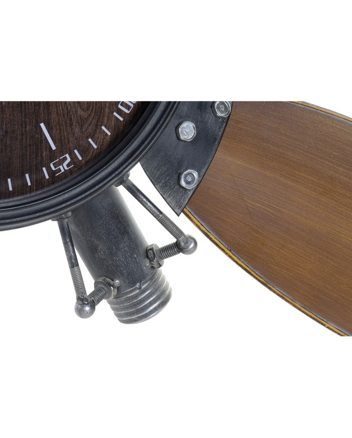 Orologio da Parete Home ESPRIT Marrone Nero Metallo Legno MDF Vintage 121 x 7 x 106 cm