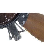 Orologio da Parete Home ESPRIT Marrone Nero Metallo Legno MDF Vintage 121 x 7 x 106 cm