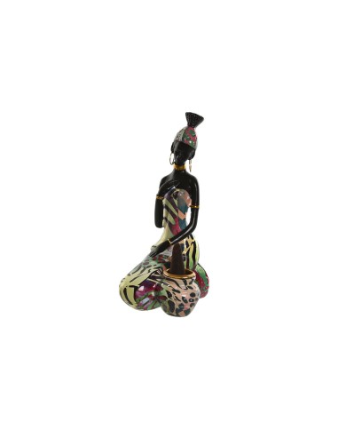 Statua Decorativa Home ESPRIT Multicolore Africana 9 x 7 x 16,5 cm (2 Unità) Statua Decorativa Home ESPRIT Multicolore Africana 9 x 7 x 16,5 cm (2 Unità)