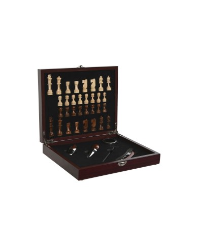 Set di Accessori per il Vino Home ESPRIT Marrone Legno MDF 24 x 19 x 5 cm Set di Accessori per il Vino Home ESPRIT Marrone Legno MDF 24 x 19 x 5 cm