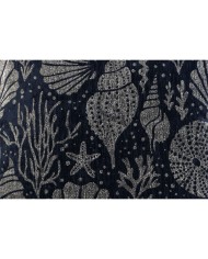 Cuscino Home ESPRIT Argentato Blu Marino Mediterraneo 45 x 15 x 45 cm Cuscino Home ESPRIT Argentato Blu Marino Mediterraneo 45 x 15 x 45 cm