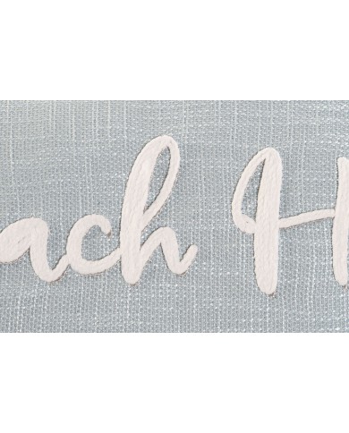 Cuscino Home ESPRIT Beach Bianco Blu cielo Mediterraneo 60 x 10 x 35 cm