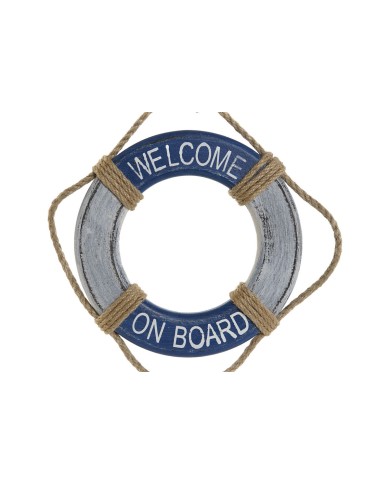 Decorazione da Parete Home ESPRIT Azzurro Bianco Galleggiante 20 x 2,5 x 80 cm Decorazione da Parete Home ESPRIT Azzurro Bianco Galleggiante 20 x 2,5 x 80 cm