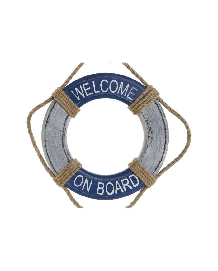 Decorazione da Parete Home ESPRIT Azzurro Bianco Galleggiante 20 x 2,5 x 80 cm Decorazione da Parete Home ESPRIT Azzurro Bianco Galleggiante 20 x 2,5 x 80 cm