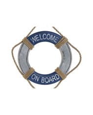 Decorazione da Parete Home ESPRIT Azzurro Bianco Galleggiante 20 x 2,5 x 80 cm Decorazione da Parete Home ESPRIT Azzurro Bianco Galleggiante 20 x 2,5 x 80 cm