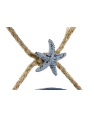 Decorazione da Parete Home ESPRIT Azzurro Bianco Galleggiante 20 x 2,5 x 80 cm Decorazione da Parete Home ESPRIT Azzurro Bianco Galleggiante 20 x 2,5 x 80 cm