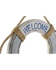 Decorazione da Parete Home ESPRIT Azzurro Bianco Galleggiante 20 x 2,5 x 80 cm Decorazione da Parete Home ESPRIT Azzurro Bianco Galleggiante 20 x 2,5 x 80 cm