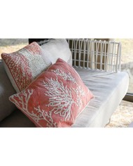 Cuscino Home ESPRIT Bianco Corallo Mediterraneo 60 x 10 x 35 cm Cuscino Home ESPRIT Bianco Corallo Mediterraneo 60 x 10 x 35 cm