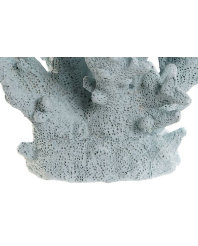 Statua Decorativa Home ESPRIT Azzurro Bianco Corallo Mediterraneo 21,5 x 18 x 21,5 cm