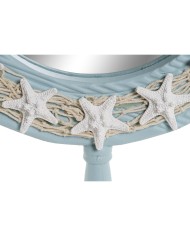 Specchio da parete Home ESPRIT Blu cielo Mediterraneo 42,5 x 3 x 42,5 cm Specchio da parete Home ESPRIT Blu cielo Mediterraneo 42,5 x 3 x 42,5 cm