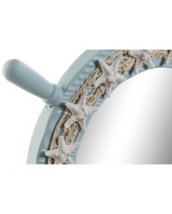 Specchio da parete Home ESPRIT Blu cielo Mediterraneo 42,5 x 3 x 42,5 cm Specchio da parete Home ESPRIT Blu cielo Mediterraneo 42,5 x 3 x 42,5 cm