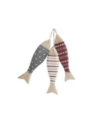 Decorazione pensile Home ESPRIT Azzurro Rosso Multicolore Pesci 5 x 2 x 20 cm (2 Unità) Decorazione pensile Home ESPRIT Azzurro Rosso Multicolore Pesci 5 x 2 x 20 cm (2 Unità)