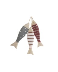 Decorazione pensile Home ESPRIT Azzurro Rosso Multicolore Pesci 5 x 2 x 20 cm (2 Unità) Decorazione pensile Home ESPRIT Azzurro Rosso Multicolore Pesci 5 x 2 x 20 cm (2 Unità)
