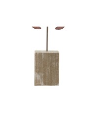 Statua Decorativa Home ESPRIT Azzurro Rosso Naturale Granchio 17,5 x 6 x 29 cm (2 Unità)