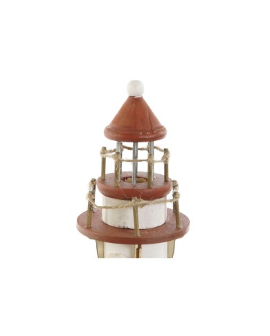 Statua Decorativa Home ESPRIT Azzurro Bianco Rosso 11 x 7,5 x 36,5 cm (2 Unità)