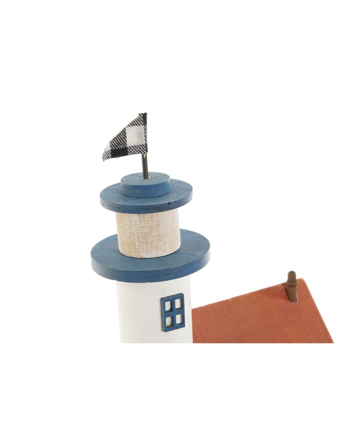 Statua Decorativa Home ESPRIT Azzurro Rosso Multicolore 17 x 8,5 x 30 cm (2 Unità)