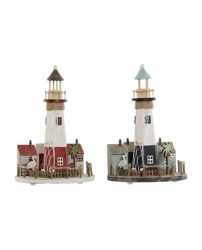 Decorazione luminosa Home ESPRIT Legno Alluminio Faro 20 x 20 x 30,5 cm (2 Unità) Decorazione luminosa Home ESPRIT Legno Alluminio Faro 20 x 20 x 30,5 cm (2 Unità)