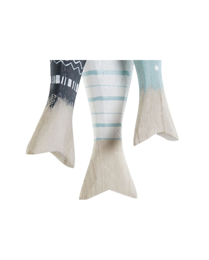 Decorazione pensile Home ESPRIT Azzurro Bianco Naturale Pesci 5 x 5 x 20 cm (2 Unità) Decorazione pensile Home ESPRIT Azzurro Bianco Naturale Pesci 5 x 5 x 20 cm (2 Unità)