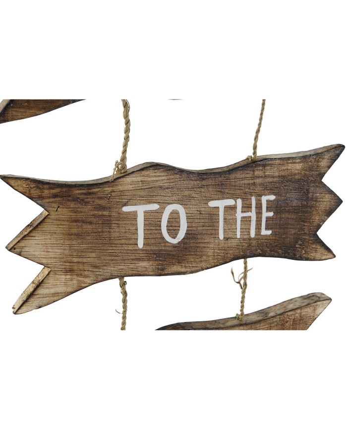 Decorazione pensile Home ESPRIT Azzurro Naturale 25 x 2 x 74 cm