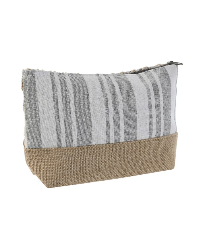 Necessaire da Viaggio Home ESPRIT Grigio Corallo 25 x 7 x 15 cm (2 Unità)