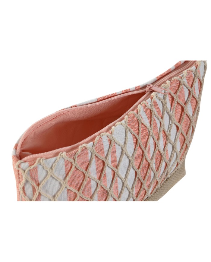 Necessaire da Viaggio Home ESPRIT Grigio Corallo 25 x 7 x 15 cm (2 Unità)