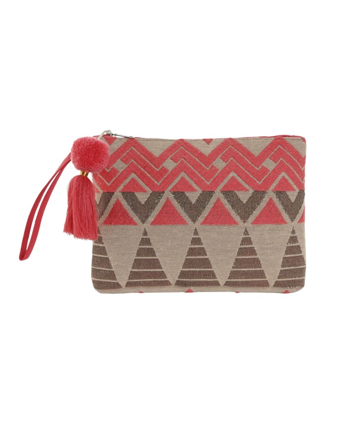 Necessaire da Viaggio Home ESPRIT Beige Fucsia 26 x 2 x 19 cm Necessaire da Viaggio Home ESPRIT Beige Fucsia 26 x 2 x 19 cm