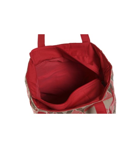 Borsa a Spalla Home ESPRIT Beige Fucsia 31 x 16 x 66 cm Borsa a Spalla Home ESPRIT Beige Fucsia 31 x 16 x 66 cm